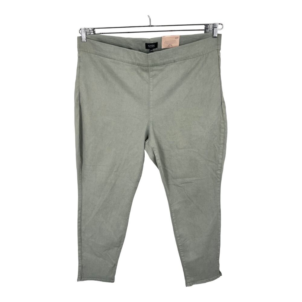 NYDJ jeans Skinny Ankle Pull-On green Plus Size 22W